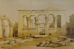 Portico a Kalabshe templomból, Núbia alkotó: David Roberts